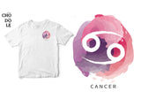 ÁO THUN UNISEX COTTON 100% IN HÌNH Cung hoàng đạo Cancer Cự Giải