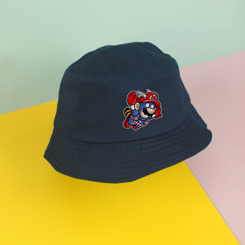 Nón bucket in hình Super Heroes- Captain Mario  (nhiều màu)