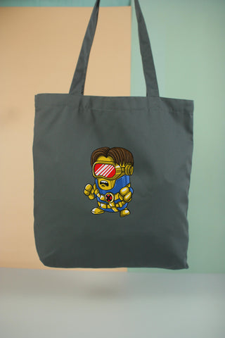Túi tote vải in hình Super Hereos - Cyclops Minion (nhiều màu)