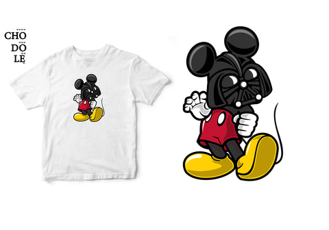 Áo thun unisex cotton 100% in hình Super Heroes Series - Darth Mouse (nhiều màu)