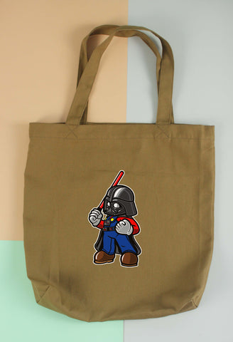 Túi tote vải in hình Super Hereos - Darth Plumber (nhiều màu)
