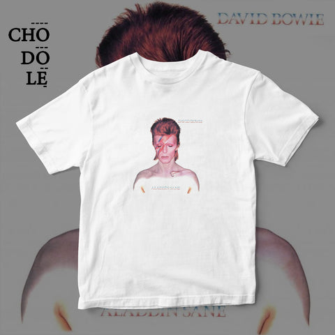 ÁO THUN UNISEX COTTON 100% IN HÌNH  - David Bowie - Aladdin Sane (Album cover)