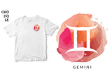 ÁO THUN UNISEX COTTON 100% IN HÌNH Cung hoàng đạo Gemini Song Tử