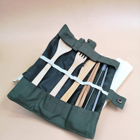 Travel Kit - bộ muỗng nĩa du lich thân thiện môi trường và in tên riêng