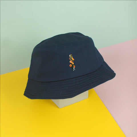 Nón bucket in hình Floral Text - I (nhiều màu)