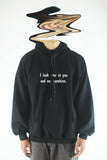 Áo khoác hoodie unisex cotton in chữ I look over at you and see sunshine ( nhiều màu)