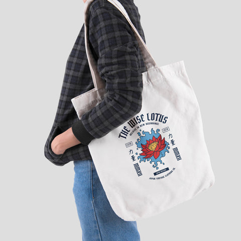 Túi tote vải in hình  Japanese Art - Believe in new beginnings