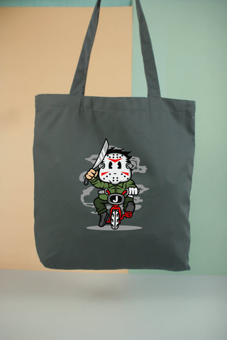 Túi tote vải in hình Super Heroes - Jason Minibike (nhiều màu)