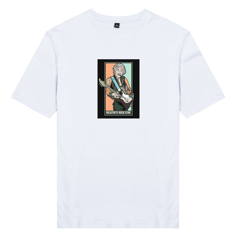 Áo thun unisex cotton 100% in hình Iconic People - Jimmy Einstein