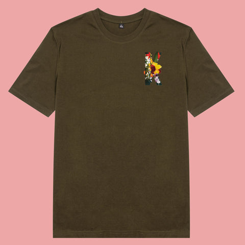 Áo thun unisex cotton 100% in hình Floral Text - K