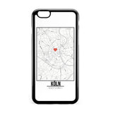 Ốp lưng dẻo iphone in hình Love City Map - Koln