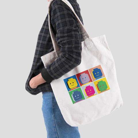 Túi tote vải in hình  Lego Pop Art