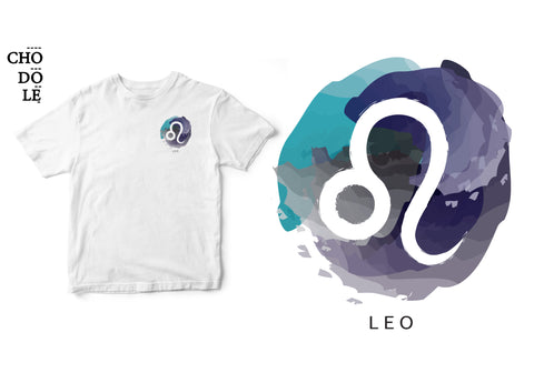 ÁO THUN UNISEX COTTON 100% IN HÌNH Cung hoàng đạo Leo Sư Tử