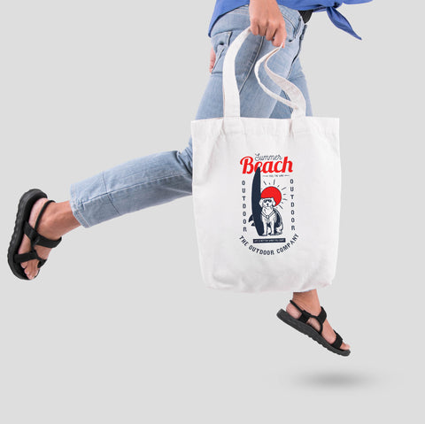 Túi tote vải in hình  Life is better when you surf
