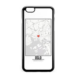 Ốp lưng dẻo iphone in hình Love City Map - Oslo