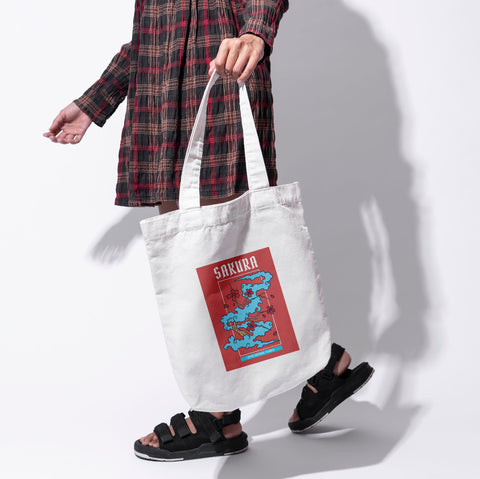 Túi tote in hình Sakura