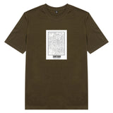 Áo Thun unisex in hình Love City Map - Santiago