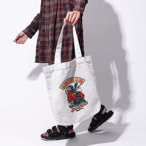 Túi tote in hình Scooter club