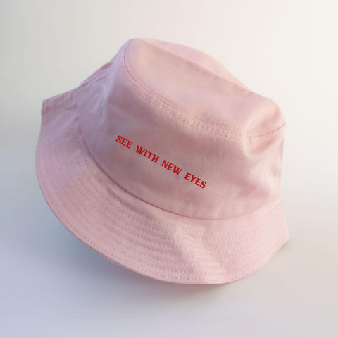 Nón bucket in chữ See with new eyes - (nhiều màu)