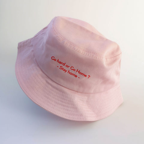 Nón bucket in chữ Stay home - (nhiều màu)