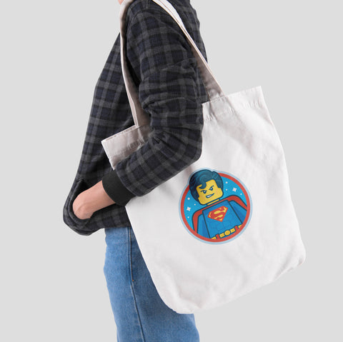 Túi tote in hình Superman lego
