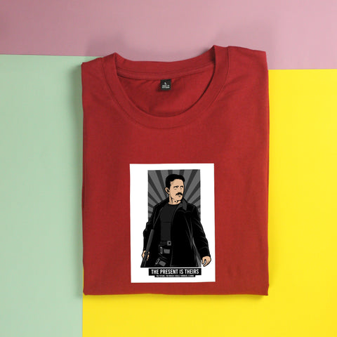 Áo thun unisex cotton 100% in hình Iconic People - Telsa Matrix