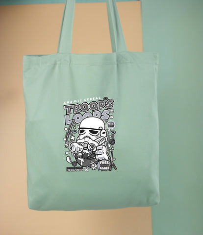 Túi tote vải in hình Super Heroes - Trooper Loops (nhiều màu)