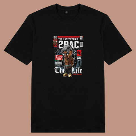 Áo thun unisex cotton in hình pop culture cartoon series - Hip Hop Legends Tupac (nhiều màu)