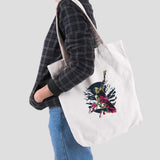 Túi tote vải in hình Zombie Slamdunk (nhiều màu)