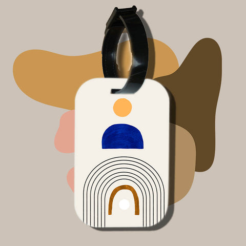 Travel tag cho túi xách/balo du lịch in hình abstract art 4