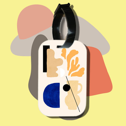 Travel tag cho túi xách/balo du lịch in hình abstract art 9