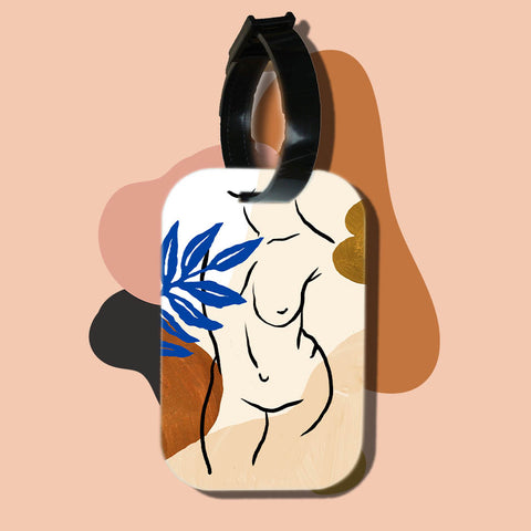 Travel tag cho túi xách/balo du lịch in hình abstract body art 17