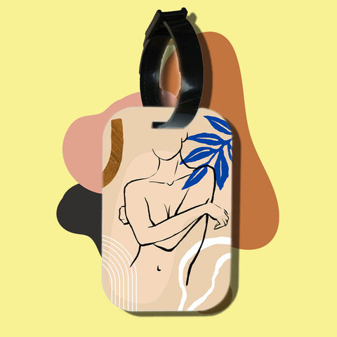 Travel tag cho túi xách/balo du lịch in hình abstract body art 19