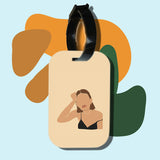 Travel tag cho túi xách/balo du lịch in hình abstract lady art 24