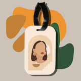 Travel tag cho túi xách/balo du lịch in hình abstract lady art 25