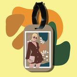 Travel tag cho túi xách/balo du lịch in hình abstract lady art 9