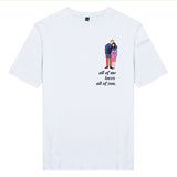 Áo thun unisex cotton 100% in hình Love Couple - All of me loves all of you (nhiều màu)
