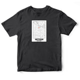 Áo Thun unisex in hình Love City Map - Amsterdam