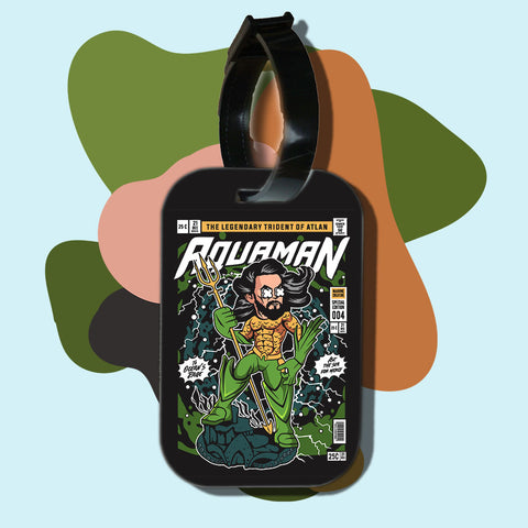 Travel tag cho túi xách/balo du lịch in hình pop culture cartoon series - aquaman