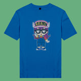 Áo thun unisex cotton in hình Half Skeleton series - Arale (nhiều màu)