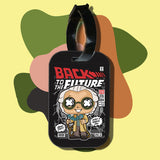 Travel tag cho túi xách/balo du lịch in hình pop culture cartoon series - back to the future
