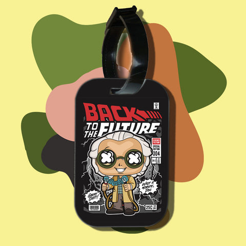Travel tag cho túi xách/balo du lịch in hình pop culture cartoon series - back to the future