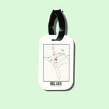 Travel tag cho túi xách/balo du lịch in hình Love City Vietnam - Bac Lieu