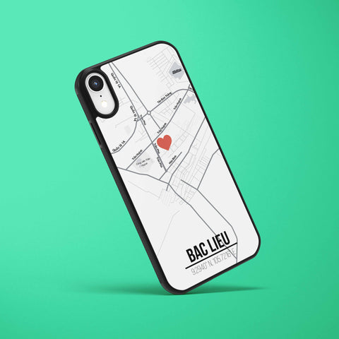 Ốp lưng  iphone in hình Love City Vietnam Map - Bac Lieu (đủ model iphone)