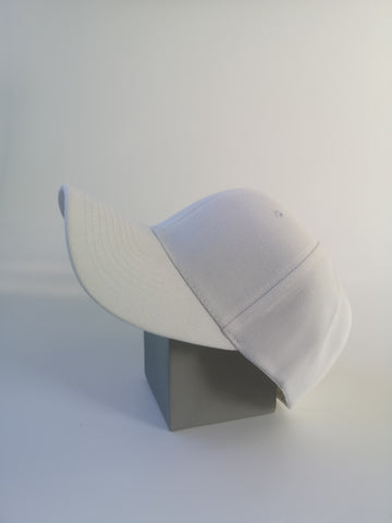 Nón lưỡi trai trơn - màu trắng (form đứng)