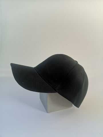 Nón lưỡi trai trơn - màu đen (form đứng)