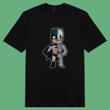 Áo thun unisex cotton in hình Half Skeleton series - Batman (nhiều màu)