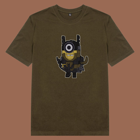 Áo thun unisex cotton in hình funky cartoon series - batman minion lego (nhiều màu)