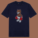 Áo thun unisex cotton in hình funky cartoon series - bear boxer (nhiều màu)