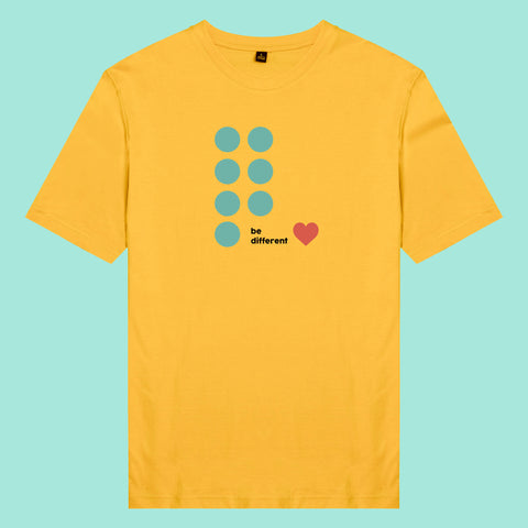 Áo thun unisex cotton 100% in hình Be Different (nhiều màu)